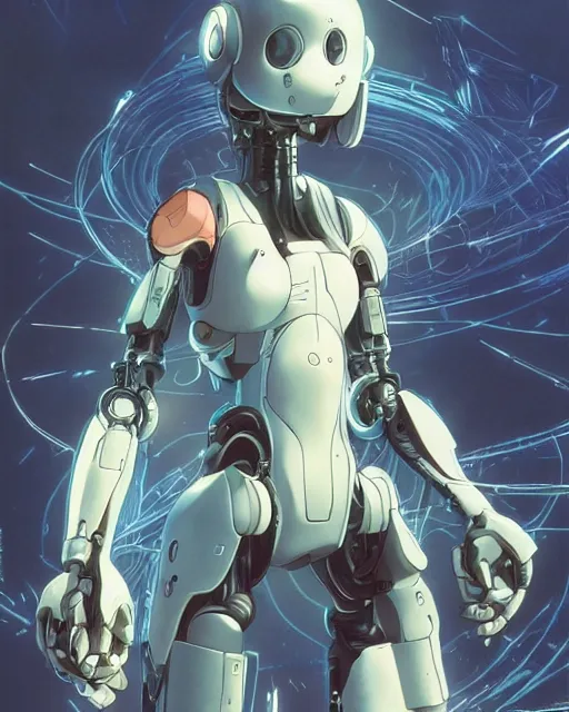 Image similar to character concept of a rodent, cybernetic enhancements, art by makoto shinkai and alan bean, yukito kishiro