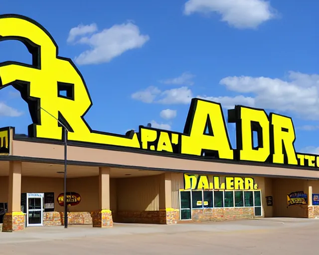 Image similar to Dollar General themed theme park, in South Dakota