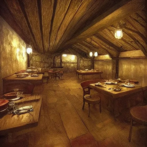 Prompt: “ medieval tavern ”