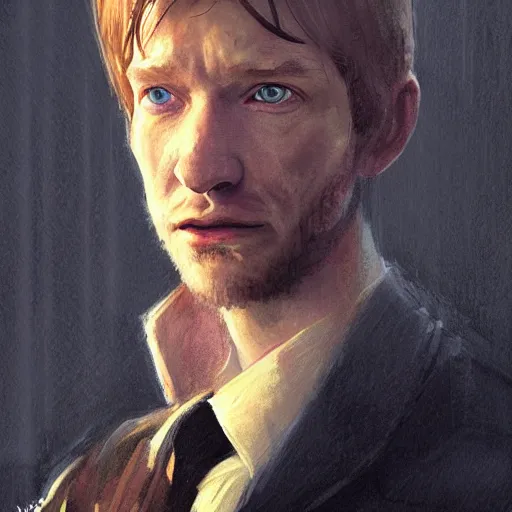 Prompt: portrait of a man by greg rutkowski, looks like domhnall gleeson, wearing admiral uniform of the corellian confederation, arrogant and sinister attitude, star wars expanded universe, he is about 3 0 years old, highly detailed portrait, digital painting, artstation, concept art, smooth, sharp foccus ilustration, artstation hq