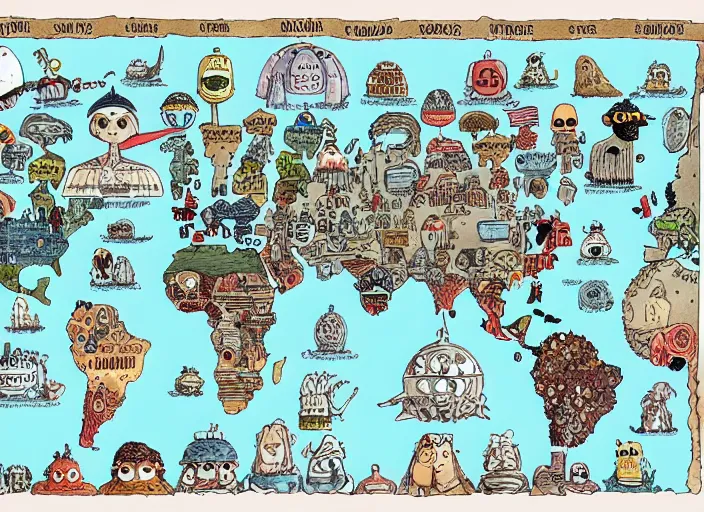 Prompt: a political map of the superstates that rule earth in the year 3 0 0 0, by mattias adolfsson, beautiful composition, amazing details, digital painting