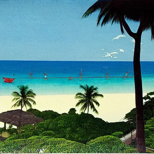 Image similar to Boracay Philippines, Hasui Kawase