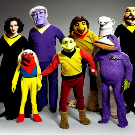 Image similar to star trek cast as muppets