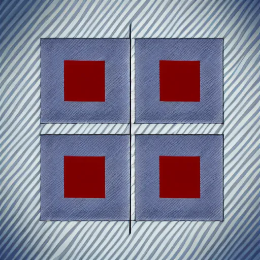 Image similar to five squares, digital art, best quality, design