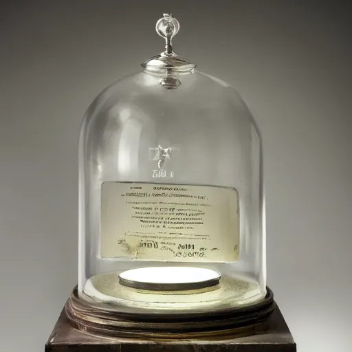 Image similar to a beautifully lit, award winning photo of a specimen bell jar from a cabinet of curiosities