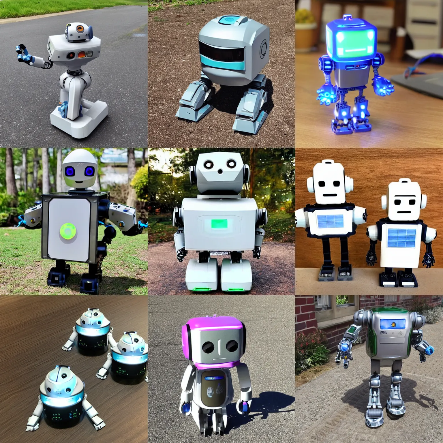 Prompt: <robot source='3d printed' power='solar' design='cute adorable' alignment='chaotic good'>Robot gains sentience</robot>