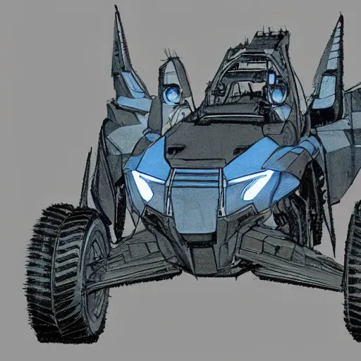 Prompt: concept art blueprint halo new atv vehicles by james cameron
