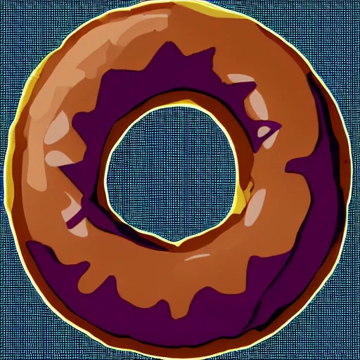 Prompt: a png transparent image of a donut, detailled, 4 k, in - frame, flat drawing