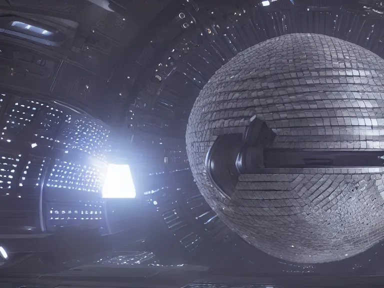 Prompt: a dyson sphere as seen in star trek discovery. intricate, ray - traced, volumetric lighting, high resolution