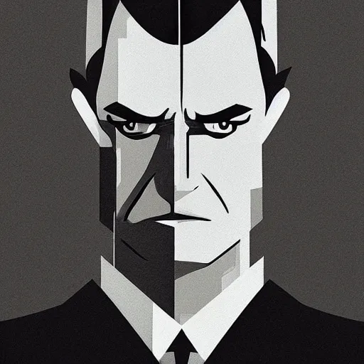 Image similar to face icon minimalist james bond, loftis, cory behance hd by jesper ejsing, by rhads, makoto shinkai and lois van baarle, ilya kuvshinov, rossdraws global illumination