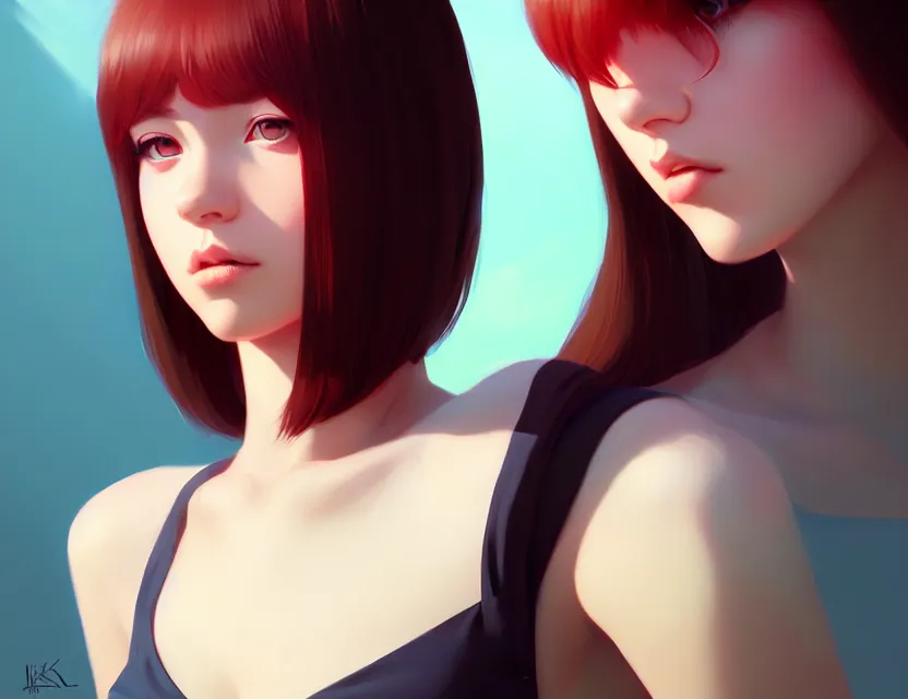 Image similar to a portrait of a girl by by ilya kuvshinov, fuji choko, ross tran, 8 k resolution, trending on artstation