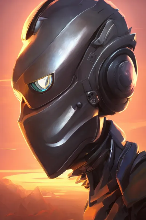 Image similar to epic mask helmet robot ninja portrait stylized as fornite style game design fanart by concept artist gervasio canda, behance hd by jesper ejsing, by rhads, makoto shinkai and lois van baarle, ilya kuvshinov, rossdraws global illumination radiating a glowing aura global illumination ray tracing hdr render in unreal engine 5