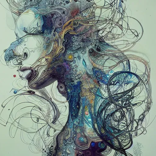 Image similar to pour painting art, watercolor, pen and ink, intricate lines, elegant, extreme detail, smooth, sharp focus, art by james jean, ross tran, peter morbacher