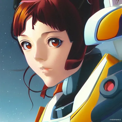 Prompt: An anime portrait of beautiful young women still from Robotech 1985 by Stanley Artgerm Lau ,WLOP, Ilya Kuvshinov ,James Jean, Andrei Riabovitchev , symmetrical