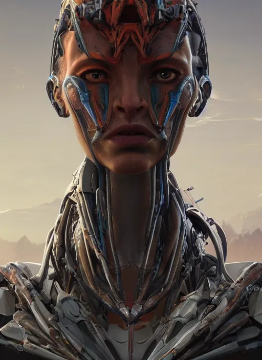 Image similar to asymmetrical!! portrait of an alien with large neontubes in face in the style of, machine face, intricate, elegant, highly detailed, digital painting, artstation, biolusence, concept art, smooth, sharp focus, illustration, art by artgerm and greg rutkowski and alphonse mucha, horizon zero dawn 8 k