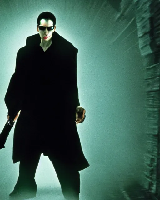 a movie still of The Matrix starring Michael Jackson | Stable Diffusion ...