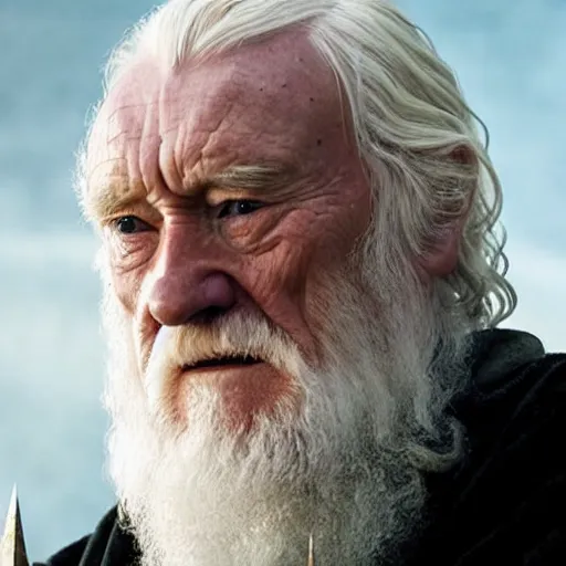 Prompt: sir richard harris as professor albus dumbledore in game of thrones