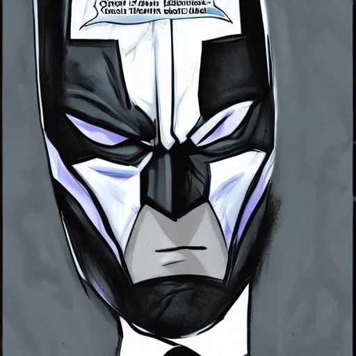 Prompt: Obama as Batman, sketched by Rafael Albuquerque