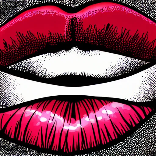 Image similar to kissing lips, in the style of ceyda cengiz, illustration, vector art, clean lines, clip art, on white background, pinterest, artstation, deviantart