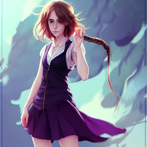 Anime as Emma Watson playing Hermione Granger, | Stable Diffusion | OpenArt