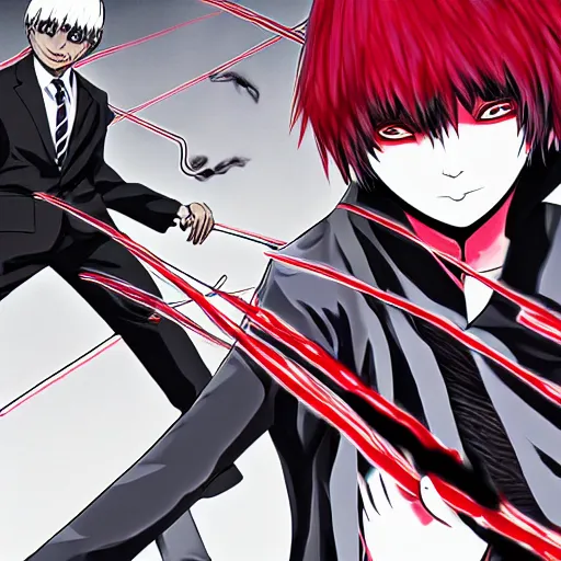 kaneki using his centipede kagune to fight jason in