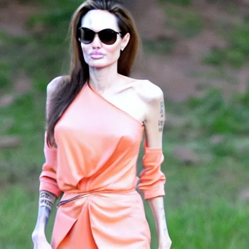 Image similar to angelina jolie as an orange