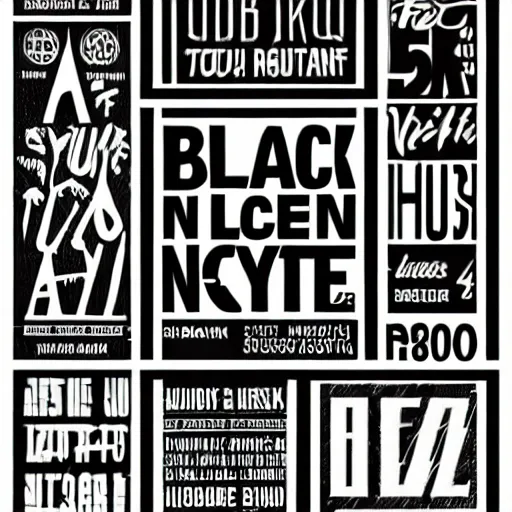 Image similar to black on white graphic design typography in style of david rudnick, eric hu, guccimaze, acid, y 2 k, 4 k sharpening,