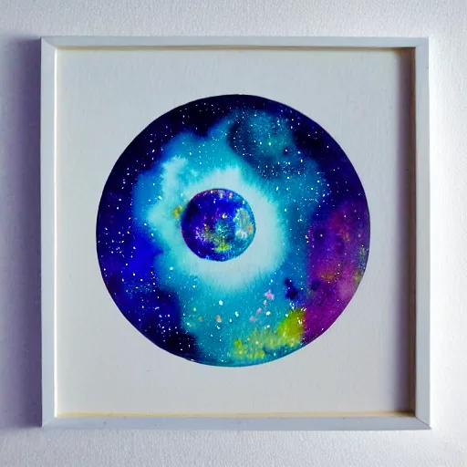 Prompt: opal galaxy, watercolour