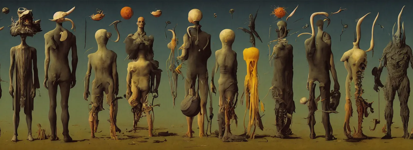 Image similar to full - body surreal rpg character concept art anatomy, very coherent and colorful high contrast masterpiece by norman rockwell franz sedlacek hieronymus bosch dean ellis simon stalenhag rene magritte gediminas pranckevicius, dark shadows, sunny day, hard lighting, reference sheet white background