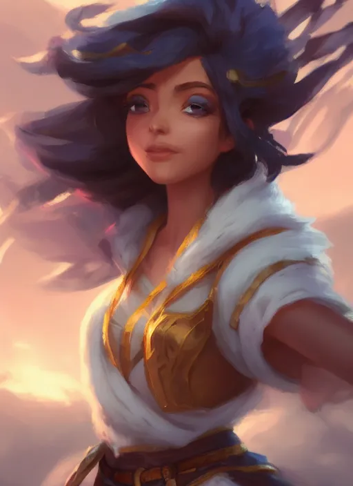 Prompt: taliyah, from league of legends, hyper detailed, digital art, trending in artstation, cinematic lighting, studio quality, smooth render, unreal engine 5 rendered, octane rendered, art style by klimt and nixeu and ian sprigger and wlop and krenz cushart