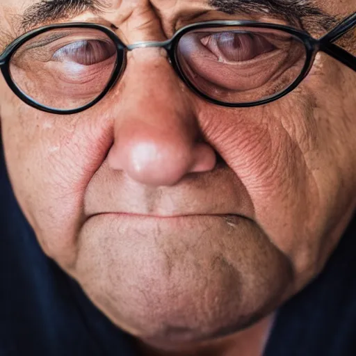 Prompt: danny devito hiding under a bed ( sony a 7 r iv, symmetric balance, polarizing filter, photolab, lightroom, 4 k, dolby vision, photography awardm, voque, perfect face )