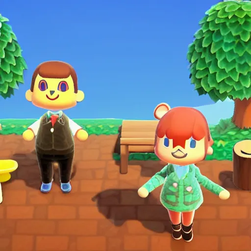 Image similar to animal crossing, cat