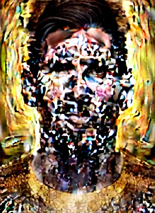Prompt: a gorgeous lionel messi photo, professionally retouched, soft lighting, wearing shiny gold catsuit, illuminated by floating, glowing alien symbols, realistic, smooth face, perfect eyes, wide angle, sharp focus on eyes, 8 k high definition, insanely detailed, intricate, elegant, art by artgerm and wlop