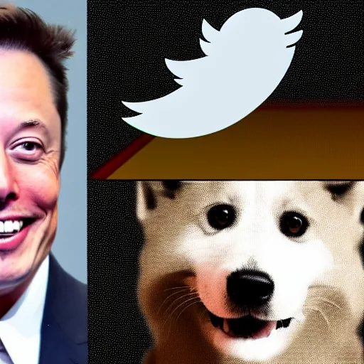 Image similar to doge, elon musk, crypto, twitter