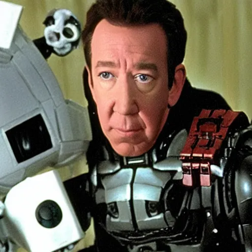Prompt: tim allen as a borg drone