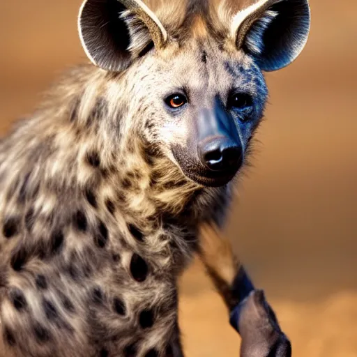 Image similar to An anthropomorphic hyena