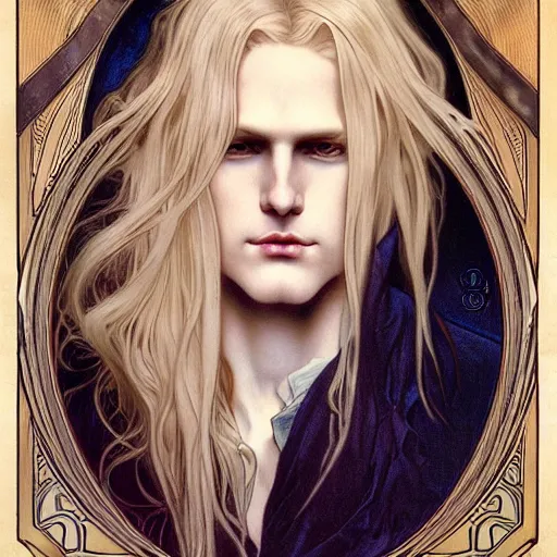 Realistic Detailed Face Portrait Of Alucard Johan 