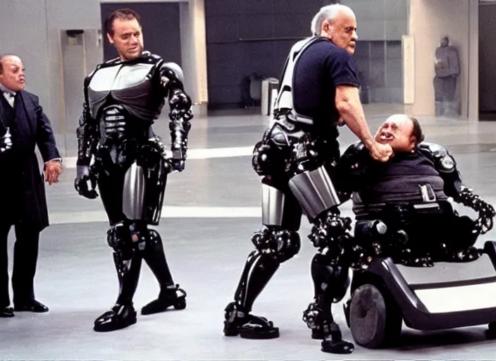 Image similar to danny devito robocop