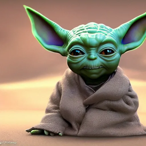 Prompt: full body pose, hyperrealistic photograph of a unique baby yoda, dim volumetric lighting, 8 k, octane beautifully detailed render, extremely hyper detailed, intricate, epic composition, cinematic lighting, masterpiece, trending on artstation, very very detailed, stunning, hdr, smooth, sharp focus, high resolution, award, winning photo, dslr, 5 0 mm