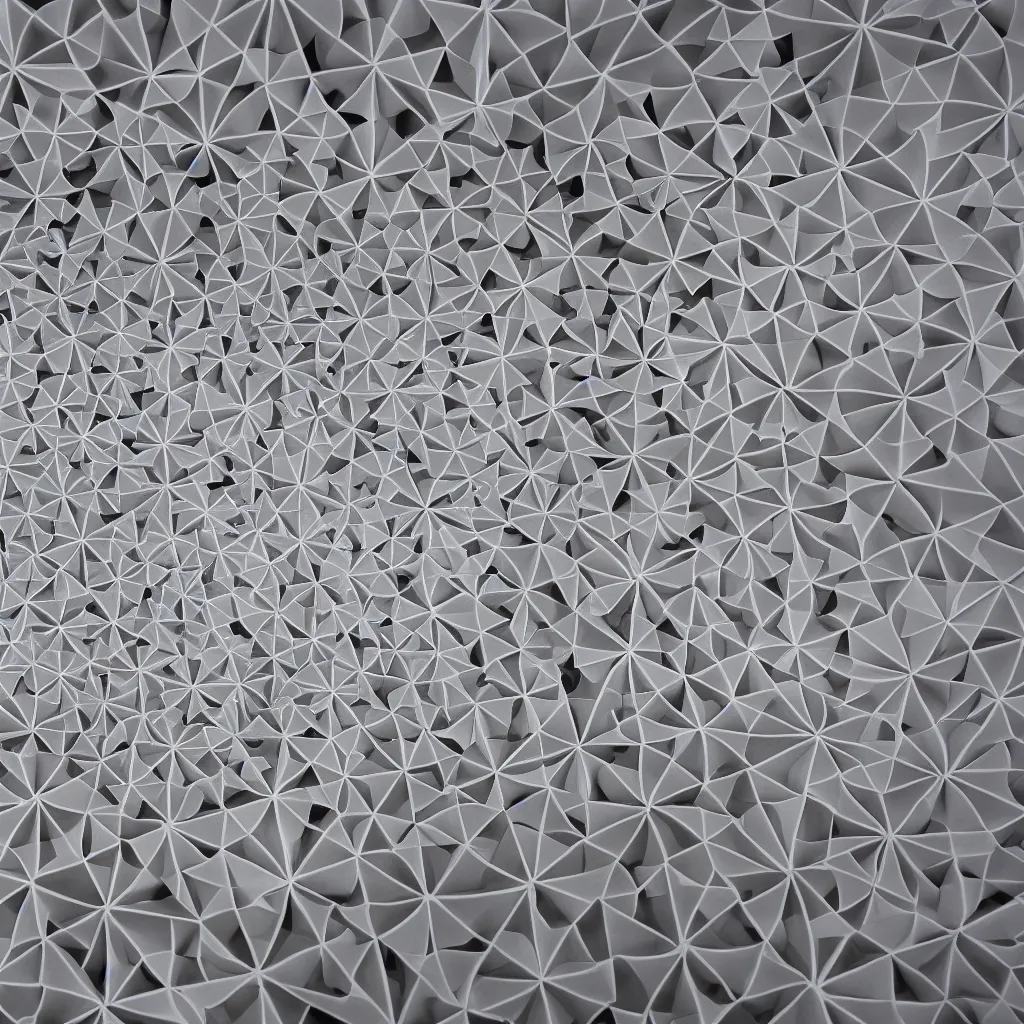 Image similar to an origami cathedral, made of paper, photorealistic, hd