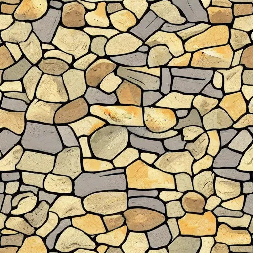 Prompt: stone floor texture, cartoon style, hand painted