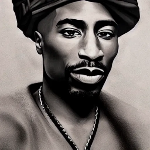 Image similar to tupac shakur, 9 0 years old, photograph realistic