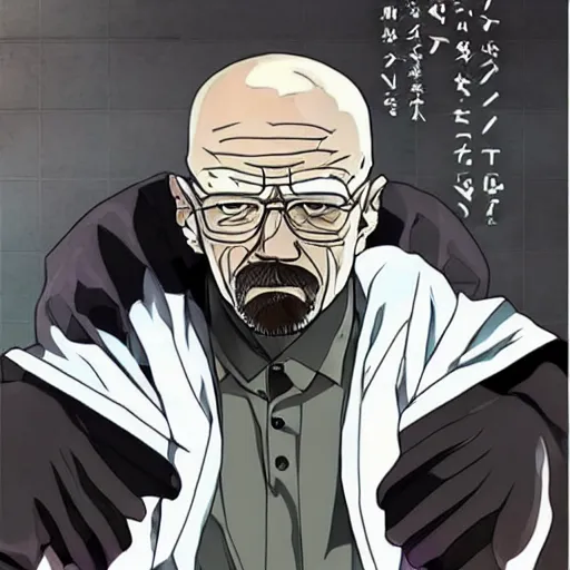 Image similar to Walter White in Tokyo Ghoul