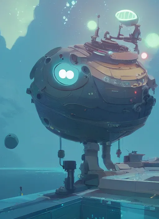 Image similar to deep sea, detailed, futuristic, cory loftis, james gilleard, atey ghailan, makoto shinkai, goro fujita, studio ghibli, rim light, exquisite lighting, clear focus, very coherent, plain background