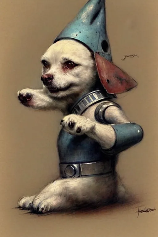 Prompt: ( ( ( ( ( 1 9 5 0 s robot knome pet dog. muted colors. ) ) ) ) ) by jean - baptiste monge!!!!!!!!!!!!!!!!!!!!!!!!!!!!!!