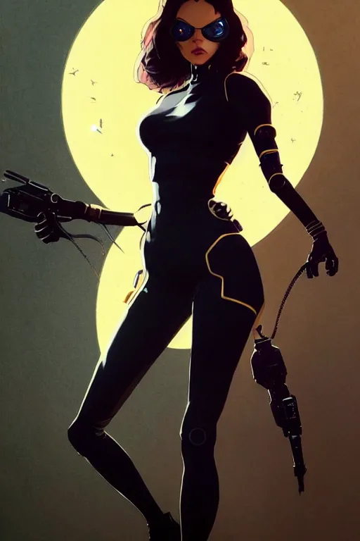 Prompt: gta selena as aeon flux profile picture by greg rutkowski, dynamic pose, intricate clothes, futuristic, margaret keane, artgerm, greg rutkowski, thomas kindkade, mucha, loish, norman rockwell, moebius, phantom, dreary, dramatic, fluid, golden ratio, artstation,