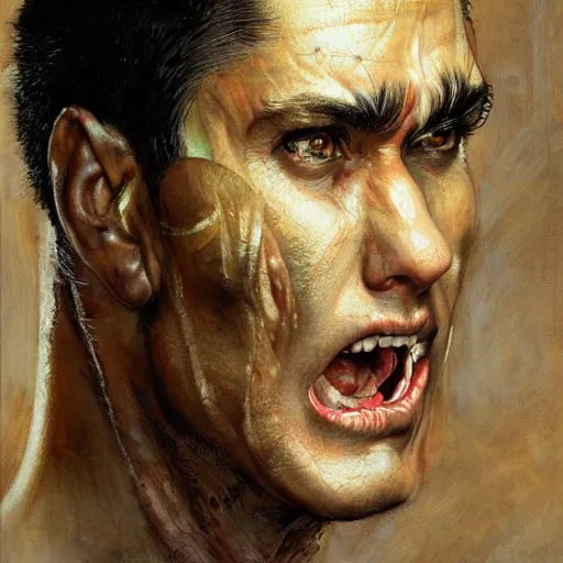 Prompt: guts from berserk, closeup portrait art by norman rockwell and donato giancola and greg rutkowski