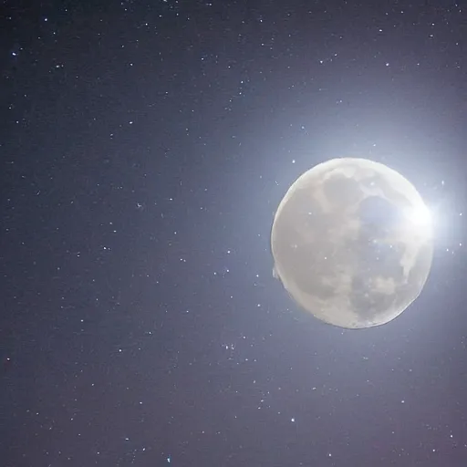 Image similar to a celestial from marvel, in the sky, about to eat the moon, sky photograph, 1 4 mm f / 2. 4