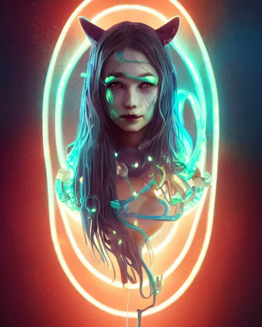 Image similar to portrait of a cute female shark, bioluminescent, wires, horror, happy, highly detailed, digital painting, cinematic, hyperrealism, dark retrowave, art by stanley lau and artgerm and magali villeneuve and alphonse mucha, artstation, octane render, cgsociety