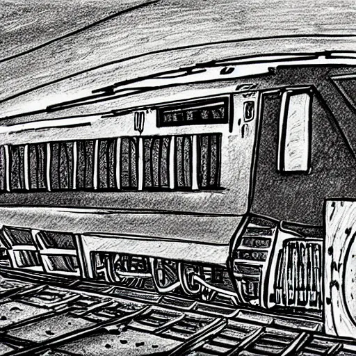 Image similar to self - drawing train